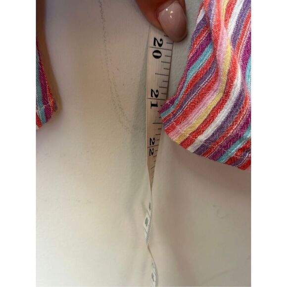 Urban Outfitters Out From Under Jumpsuit Rainbow Striped medium boho festival va - Picture 9 of 9